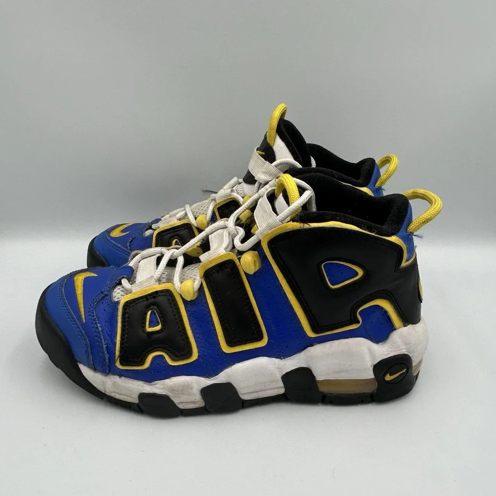 Nike AIR More Uptempo Peace, Love, Basketball‎ Shoes Sneakers Vintage 5Y